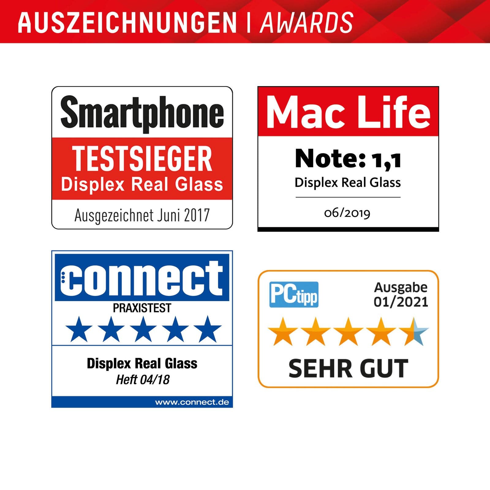 DISPLEX Panzerglas (10H) + Schutzhülle für Samsung Galaxy A55 5G