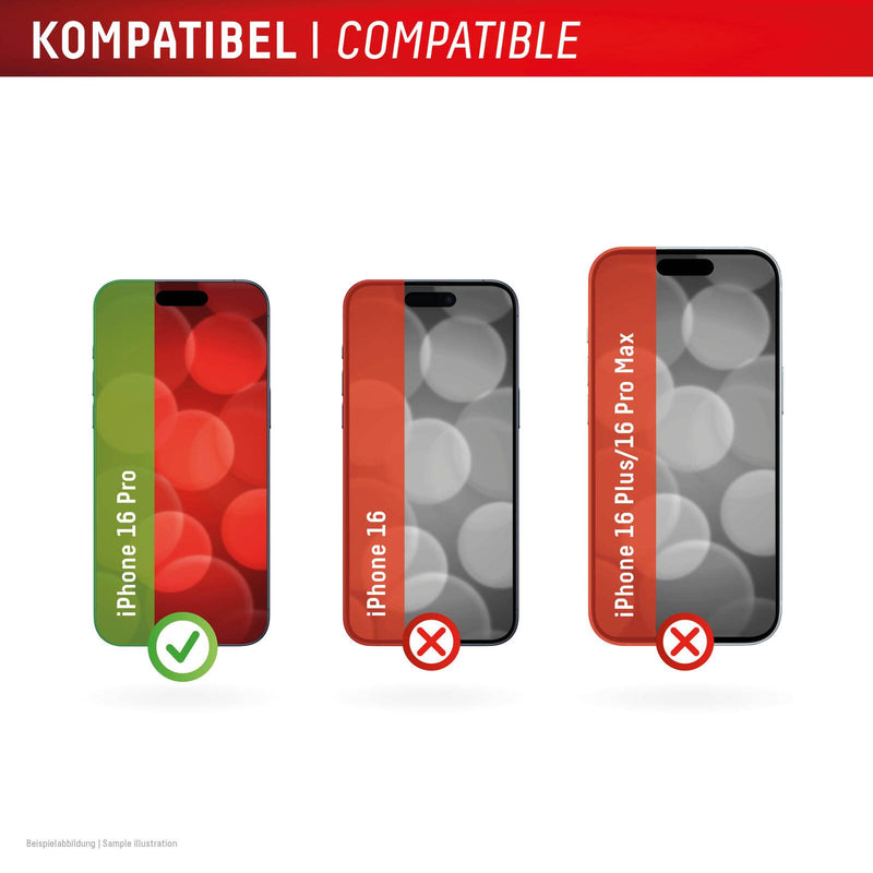 DISPLEX Panzerglas 2D/ Clear 10H für Apple iPhone 16 Pro
