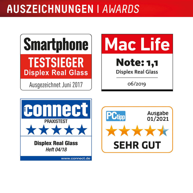 DISPLEX Panzerglas (10H) + Schutzhülle für Apple iPhone 16