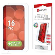 DISPLEX Panzerglas (10H) + Schutzhülle für Apple iPhone 16 Pro