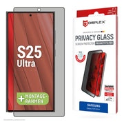 DISPLEX Privacy Full Cover Panzerglas (10H) für Samsung Galaxy S25 Ultra