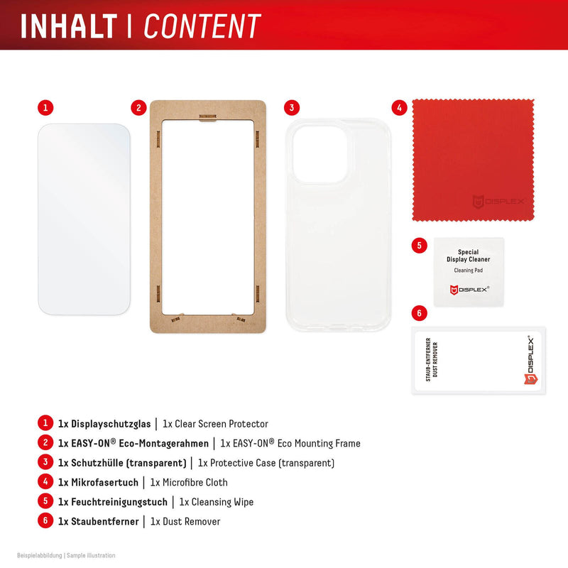 DISPLEX Panzerglas (10H) + Schutzhülle für Samsung Galaxy S25 Ultra