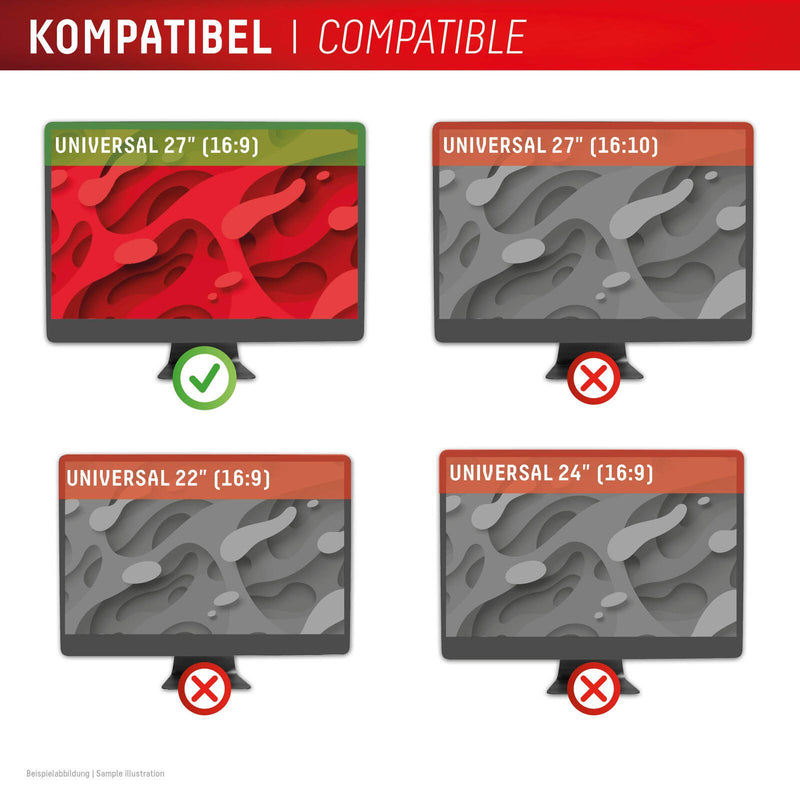 DISPLEX PRIVACY SAFE Blickschutzfilter für Desktop Monitor 27'' (16:9)