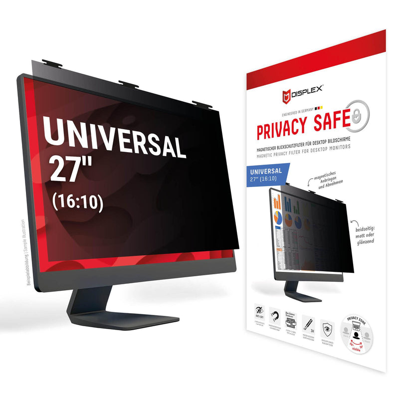 DISPLEX PRIVACY SAFE Blickschutzfilter für Desktop Monitor 27'' (16:10)