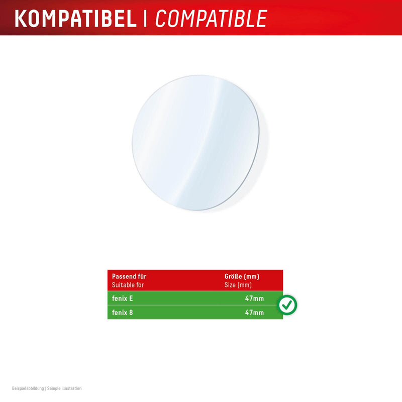 DISPLEX Unzerbrechliches Smartwatch Glass für Garmin fenix E/fenix 8 (47mm)