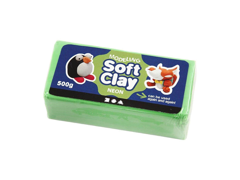 Creativ Company Soft Clay - Neon Green 500gr.