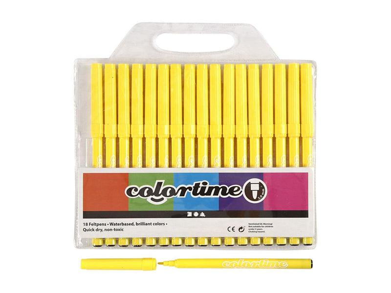 Creativ Company Lemon yellow markers 18st.
