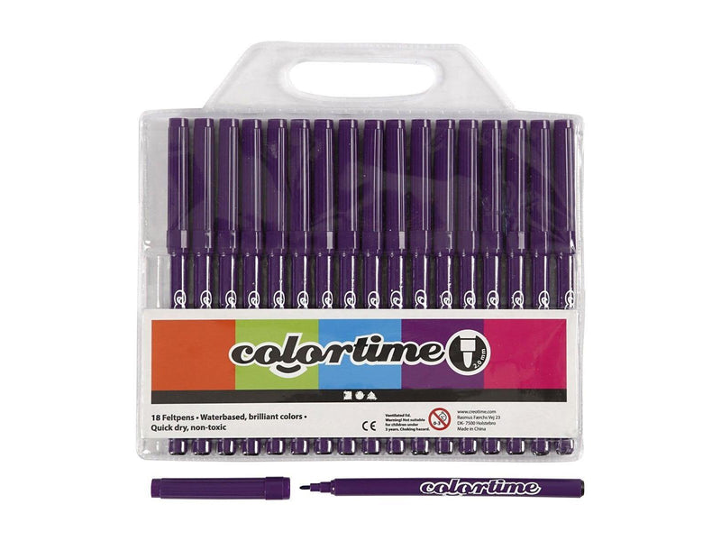 Creativ Company Purple markers 18st.