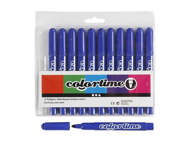 Creativ Company Blue Jumbo markers 12pcs.