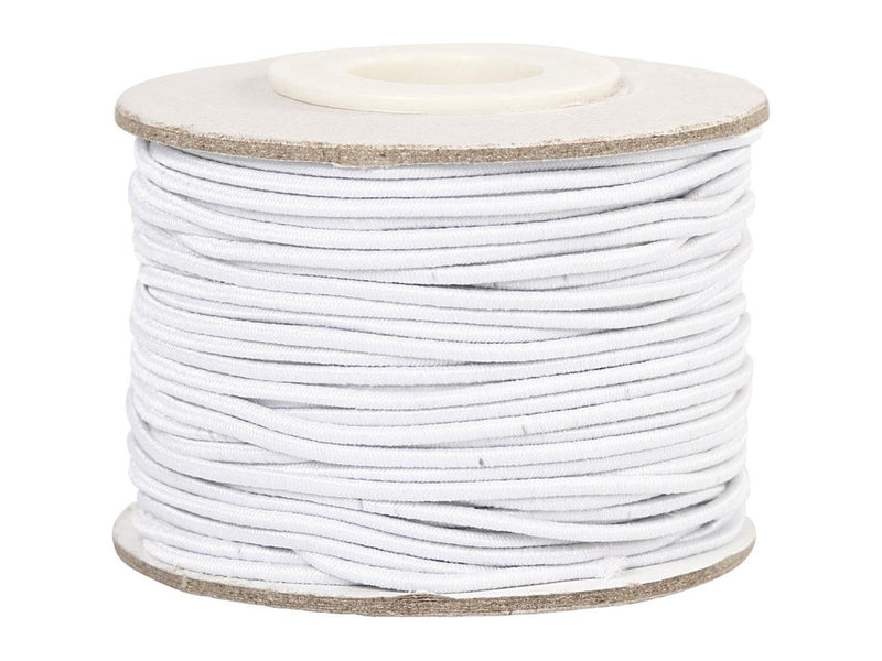 Creativ Company Elastic Thickness 1mm White 25m