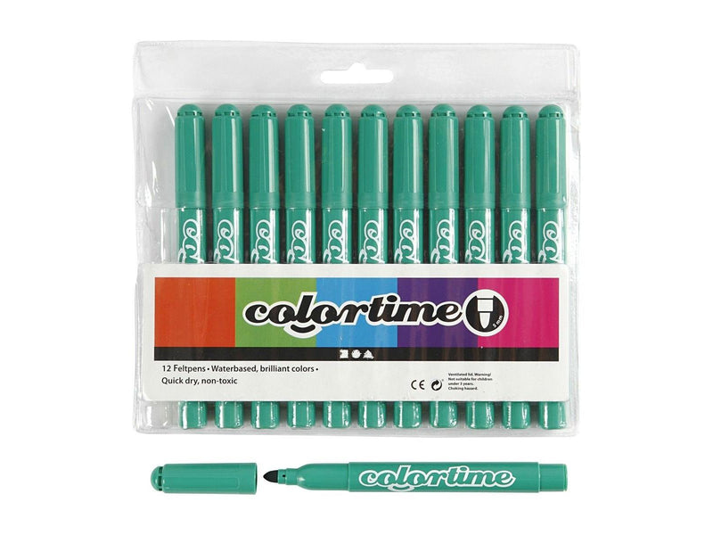 Creativ Company Bright green Jumbo markers 12pcs.