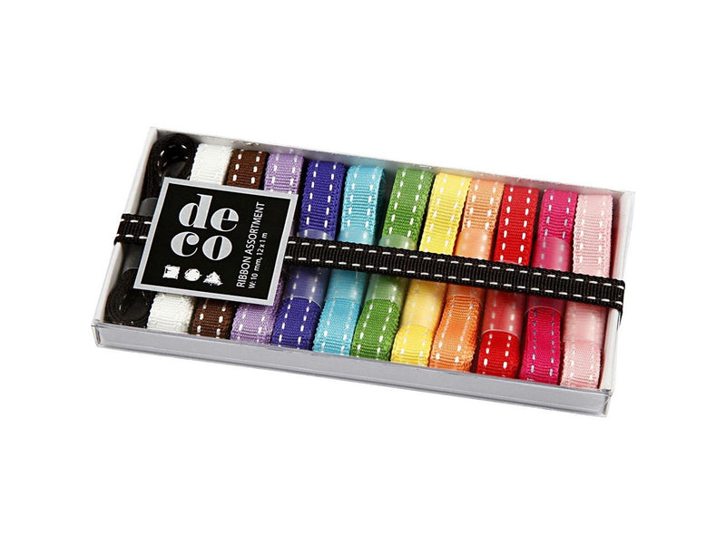 Creativ Company Ribbon Collection Color Stripes 13pcs.