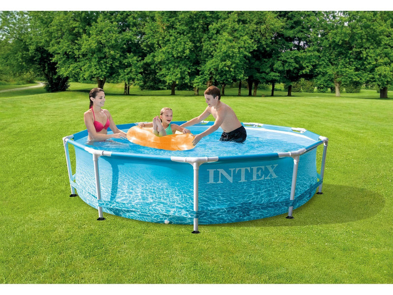 Intex Beachside Metal Frame Pool Set  3.05mx76cm