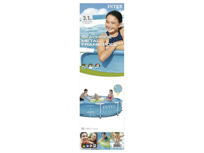 Intex Beachside Metal Frame Pool Set  3.05mx76cm