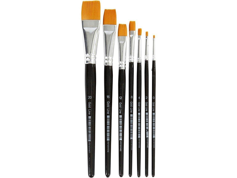 Creativ Company Gold Line Brushes - 7 mixed
