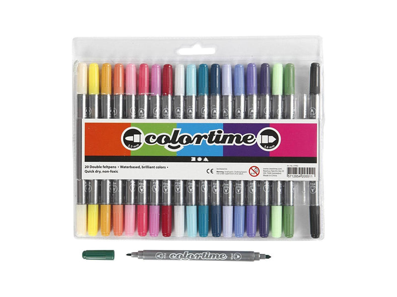 Creativ Company Double-sided pens - Extra colors 20pcs.