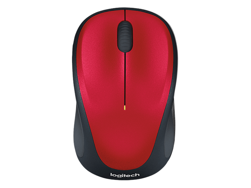 Logitech M235 Drahtlos Mouse - Red - Maus (Rot)