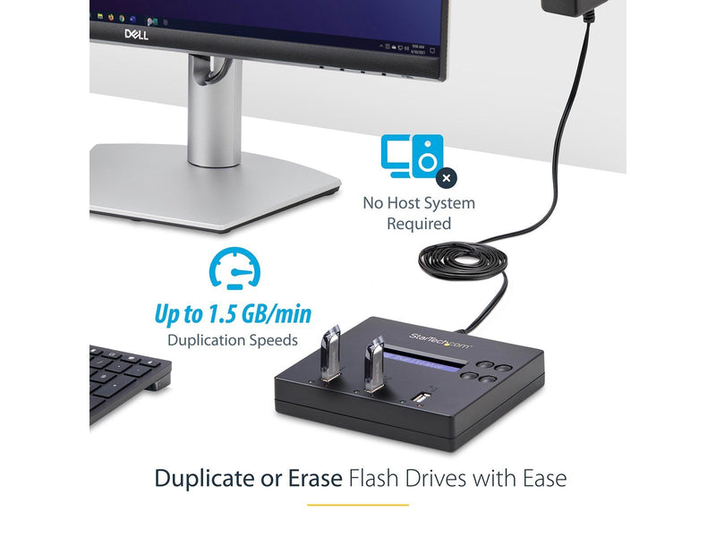 StarTech.com 1:2 Standalone USB 2.0 Flash Drive Duplicator und Eraser