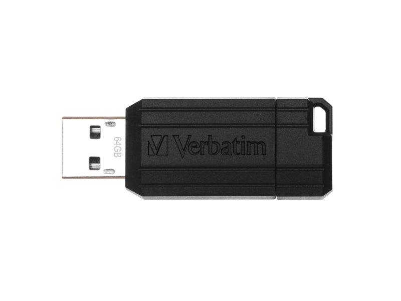 Verbatim PinStripe - Schwarz - 64GB - USB-Stick
