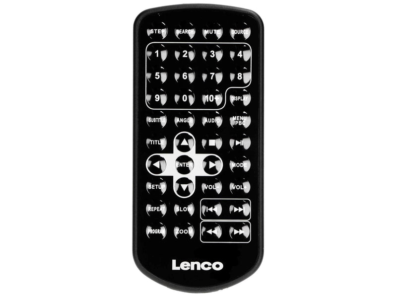 Lenco DVP-939 - 2x9" Portable DVD player with USB SD integrated battery 2x headphones and 2x bracket - Black