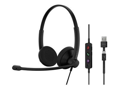 EPOS IMPACT 100 Series - Headset On-Ear , kabelgebunden - USB-A, USB-C - schwarz