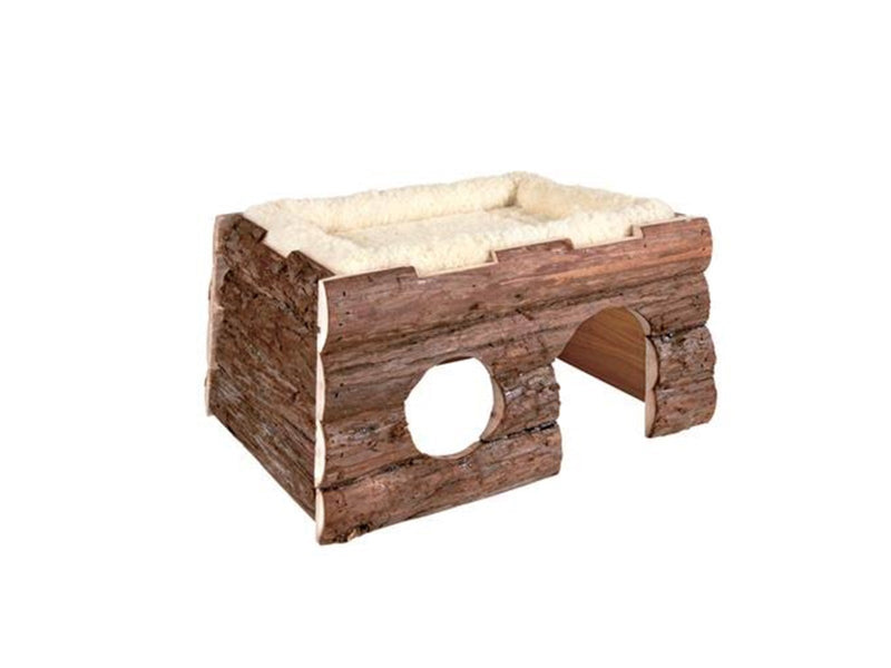 Trixie Tilde house with bed guinea pigs bark wood 39 × 22 × 29 cm