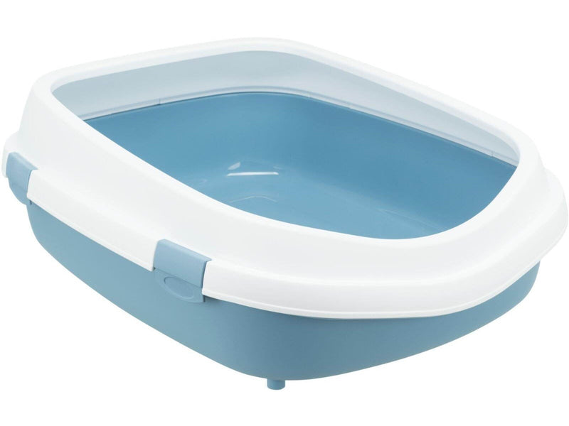 Trixie Primo XXL Katzenklo mit Rand 56 × 25 × 71 cm blau/weiß