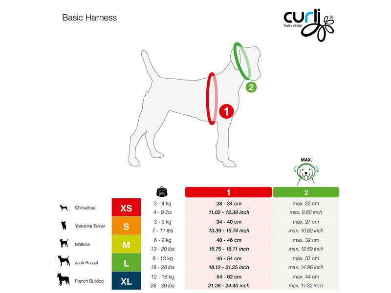 Curli Basic harness Air-Mesh red M