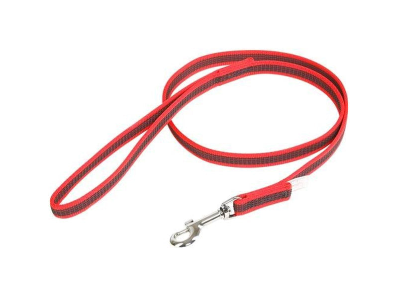 Julius-K9 C&G - Super-grip leash.red/grey.14mm/1m.with handle.max 30kg