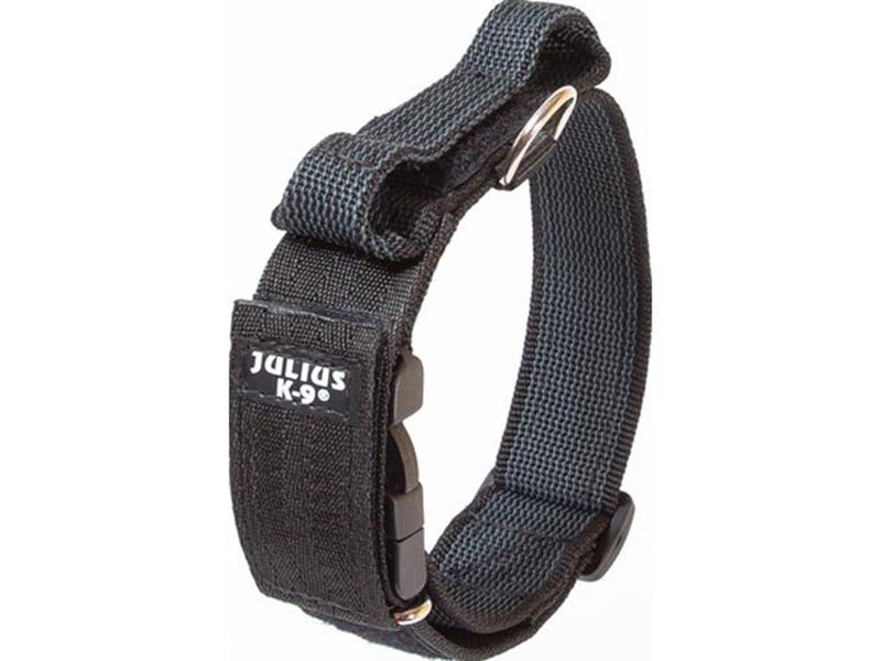 Julius-K9 C&G - Super-grip collar.with handle black/grey 40mm/38-53cm