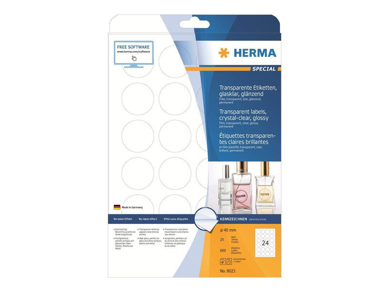 HERMA film labels - 600 label(s) - 40 mm round