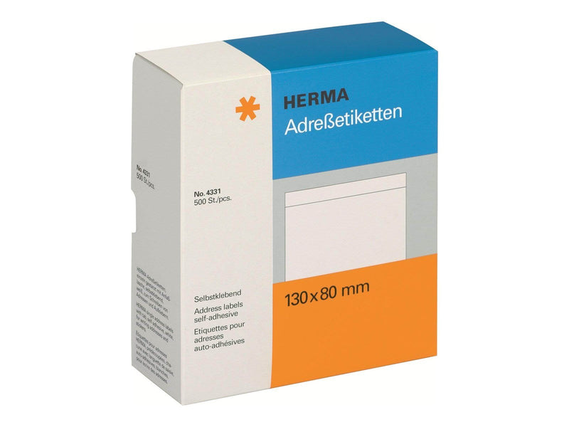HERMA address labels - 500 label(s) - 80 x 130 mm