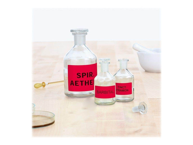 HERMA Neon labels A4 Ø 60 mm round luminous red permanent adhesion