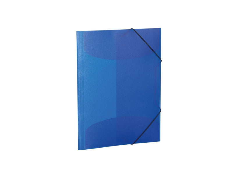 HERMA Elasticated folder A4 PP translucent dark blue