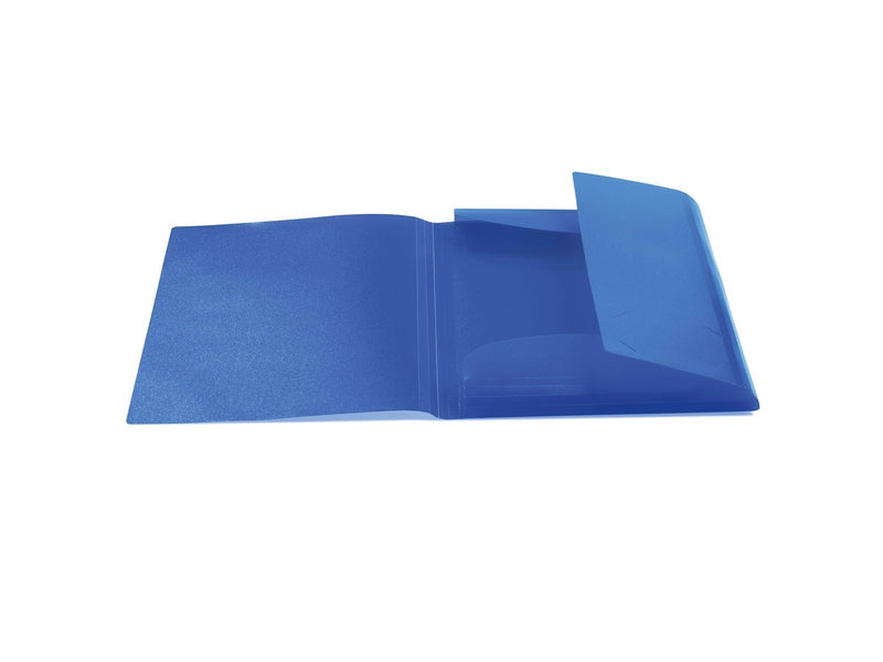 HERMA Elasticated folder A4 PP translucent dark blue