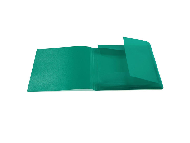 HERMA Elasticated folder A4 PP translucent dark green
