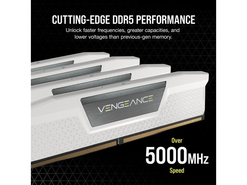 Corsair Vengeance DDR5-5600 - 32GB - CL36 - Dual Channel (2 pcs) - Intel XMP - Weiß