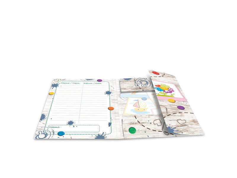 HERMA Elasticated folder A3 Cardboard Sandbox Friends
