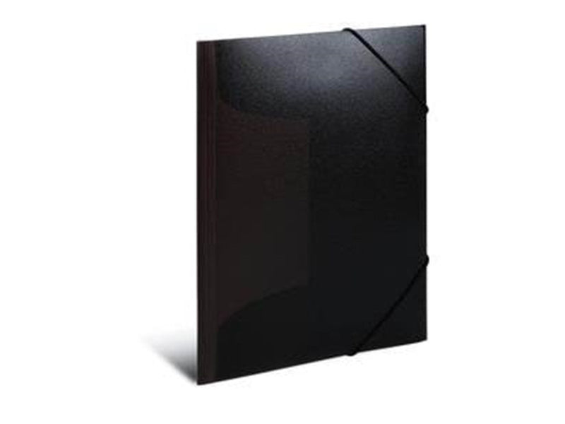 HERMA Elasticated folder A4 PP translucent black