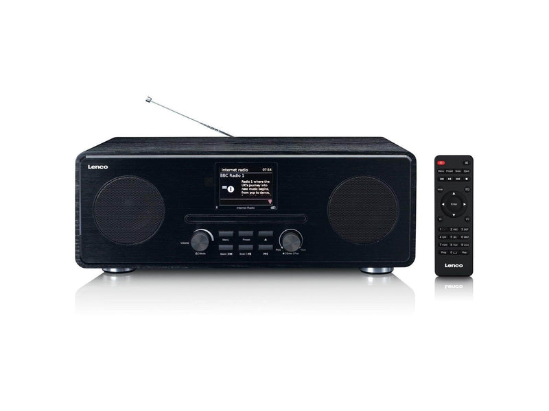 Lenco IR DAB+ FM radio with CD BT and RC - DAB+/FM - schwarz