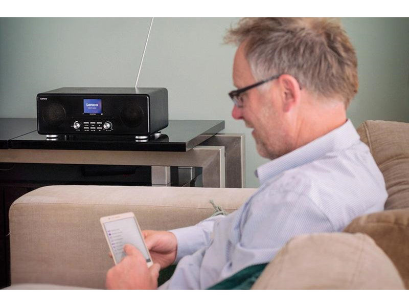 Lenco IR DAB+ FM radio with CD BT and RC - DAB+/FM - schwarz