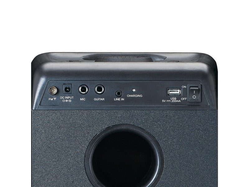 Lenco PA-200BK - PA with full front light animation TWS function - Black