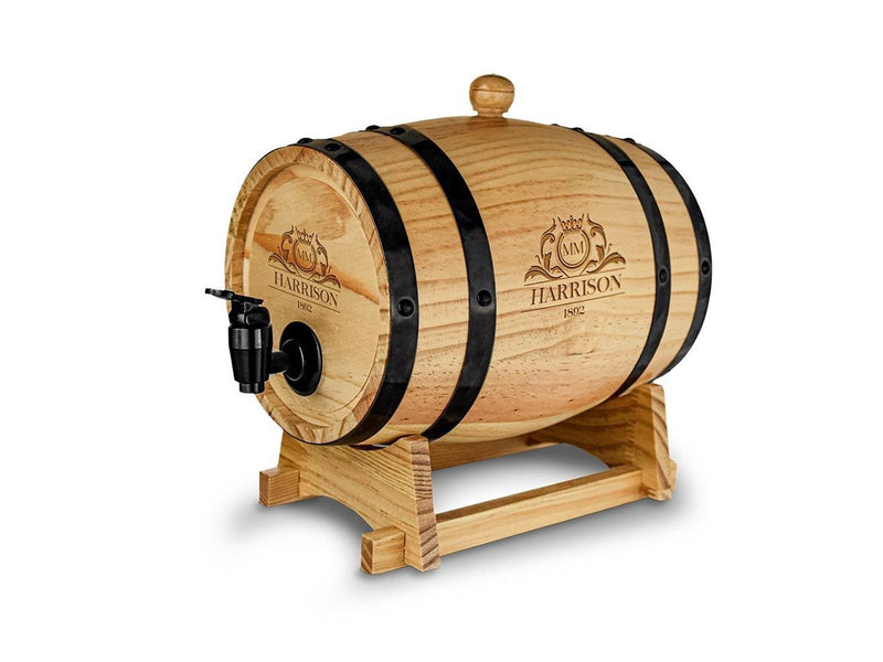 Mikamax Wooden Barrel Dispenser