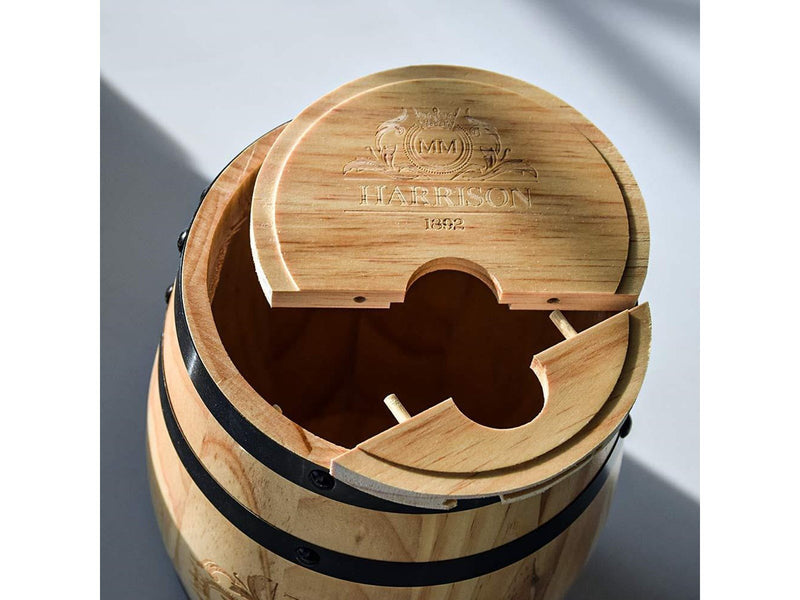 Mikamax Wooden Barrel Dispenser