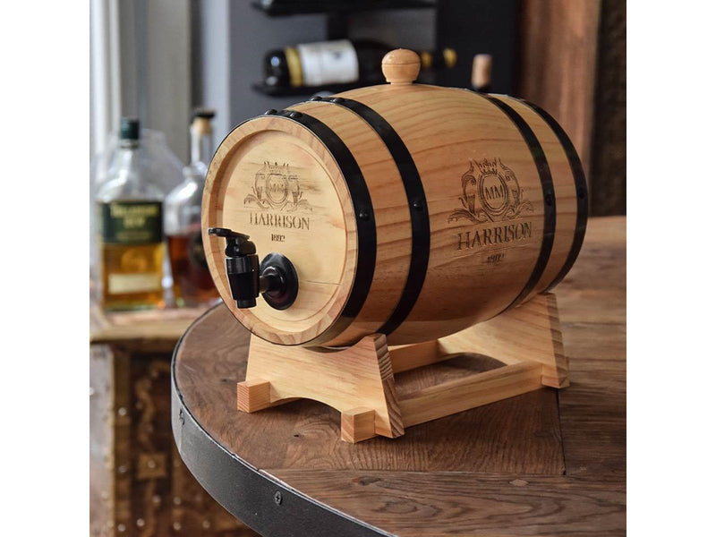 Mikamax Wooden Barrel Dispenser