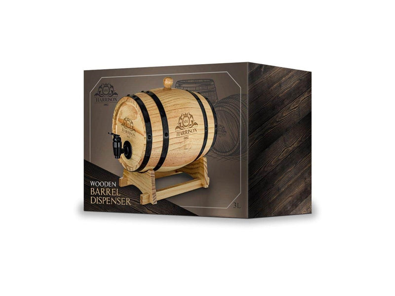 Mikamax Wooden Barrel Dispenser