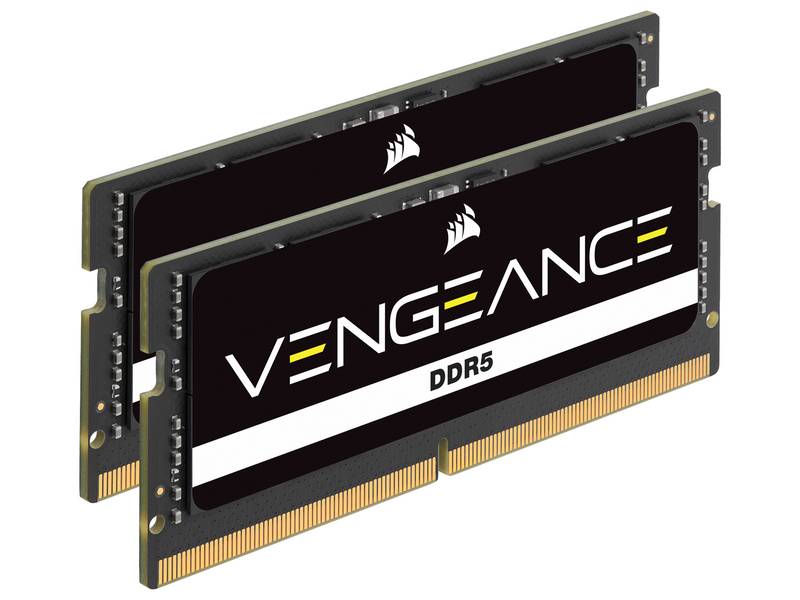 Corsair Vengeance SODIMM DDR5-4800 - 64GB - CL40 - Dual Channel (2 pcs) - Intel XMP - Schwarz