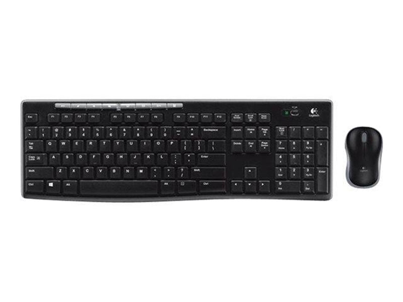 Logitech MK270 Wireless Combo - keyboard and mouse set - US International / Dutch (Qwerty) - Tastatur & Maus Set - Universal - S