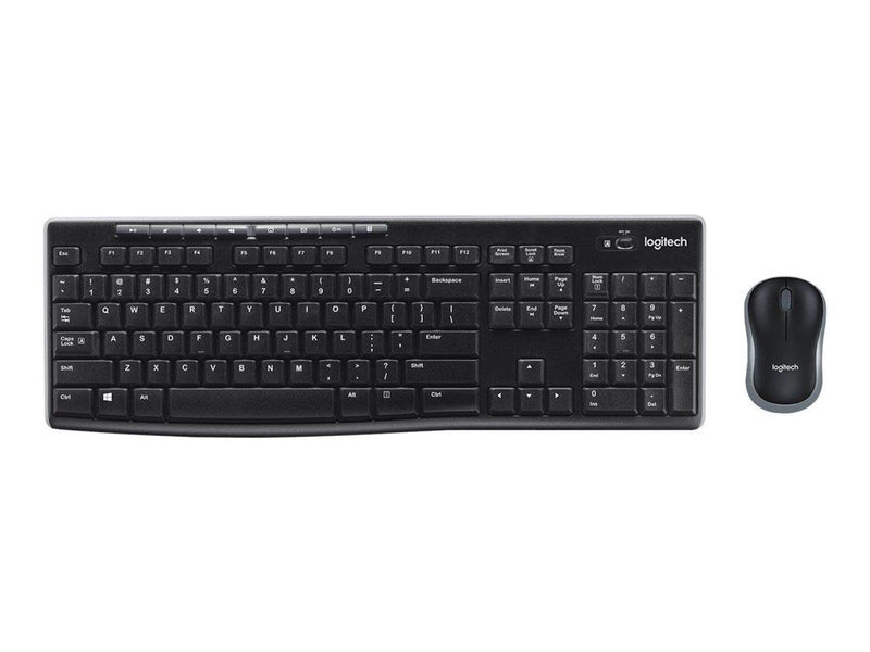 Logitech MK270 Wireless Combo - keyboard and mouse set - US International / Dutch (Qwerty) - Tastatur & Maus Set - Universal - S
