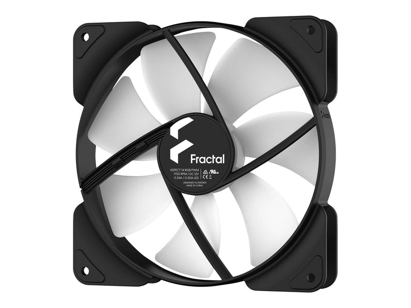 Fractal Design Aspect 14 RGB PWM - Gehäuselüfter - 140mm - Schwarz